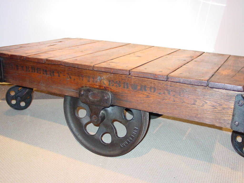 An Industrial Cart Low Table