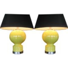 A Great Pair of Ceramic Lamps 8
