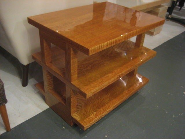 A Pair of Dunbar  Three-tier Tables by Edward Wormley