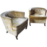A Pair of Classic "Tub" Chairs