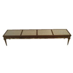 A Long Coffee Table With Kappa Shell Decoration 5