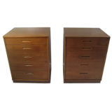 A Pair of Nightstands by E. Wormley for Dunbar