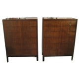 A Pair of Tall Bachelor Chests by Henredon