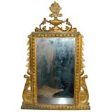 Antique 18th c Italian Giltwood Mirror