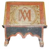 Antique 18th centruy Italian Painted Bookstand