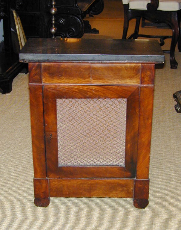 French Empire Mahogany Small Credenza