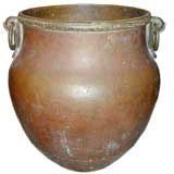 Large Scale Copper and Bronze Urn