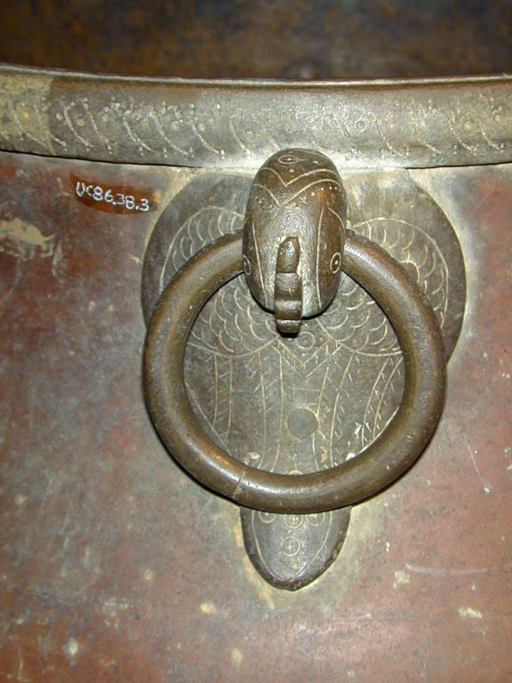 Large Scale Copper and Bronze Urn 1