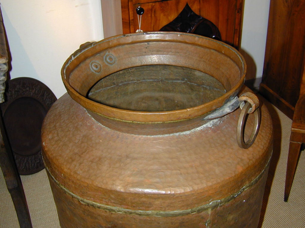 Anglo-Indian Large-Scale Copper Urn