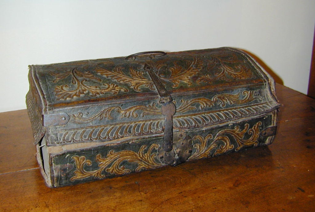 18th century Spanish Leather Box
