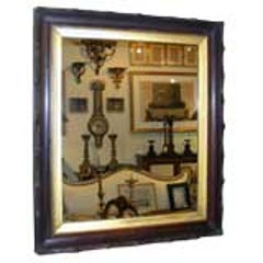 Rustic Carved and Gilt Wood Mirror Frame 7