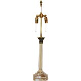 NEOCLASSICAL GLASS COLUMN LAMP