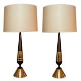 A Pair of Modernist Sculptural Table Lamps
