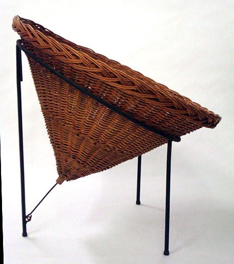 basket woven chair