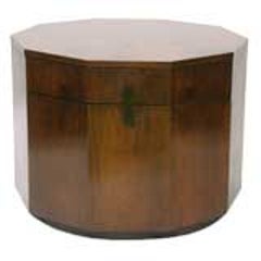 Rosewood Decagon Lamp Table by Harvey Probber 10