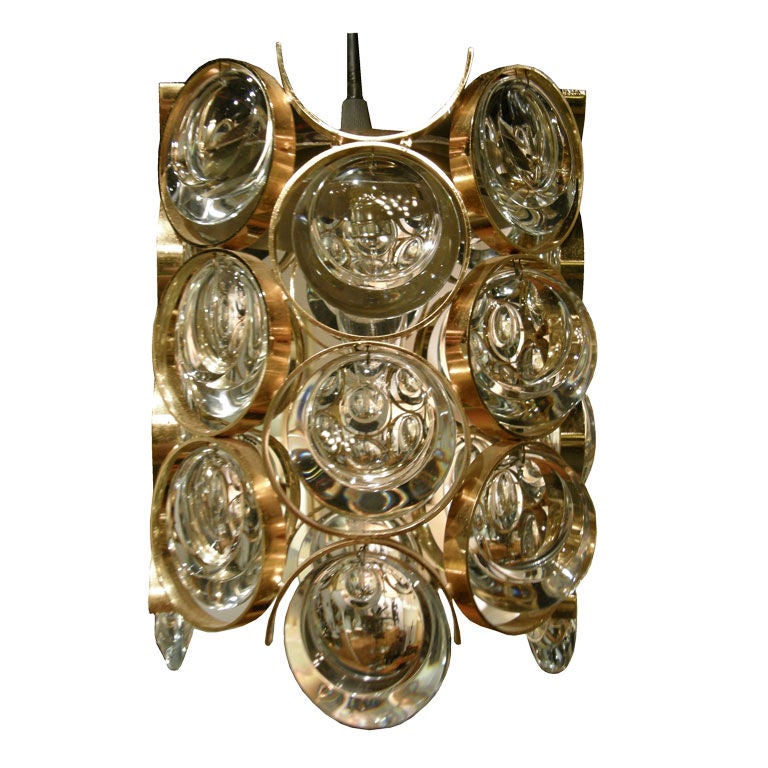 German Cylindrical Pendant by Palwa For Sale