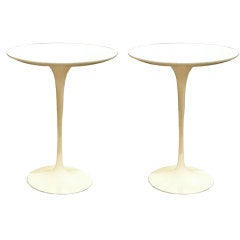 Pair of Vintage Round Side Tables by Eero Saarinen for Knoll 9