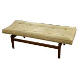 Four Foot Long Floating Upholstered Bench by Jens Risom