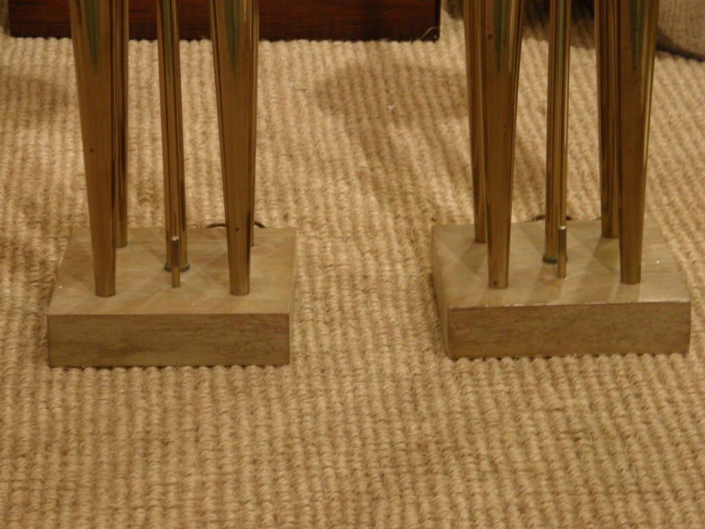 pair of tall table lamps