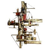 Illuminated Brutalist Wall Sculpture by Silas Seandel, 1975 10
