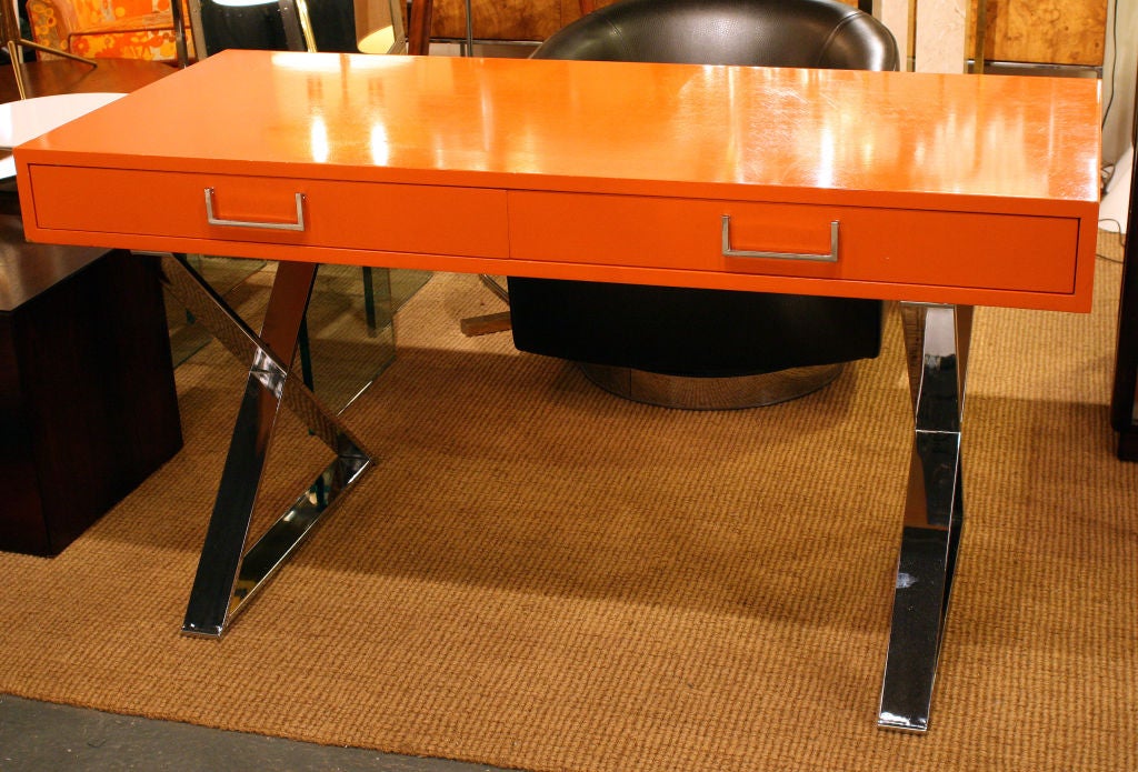 orange desk