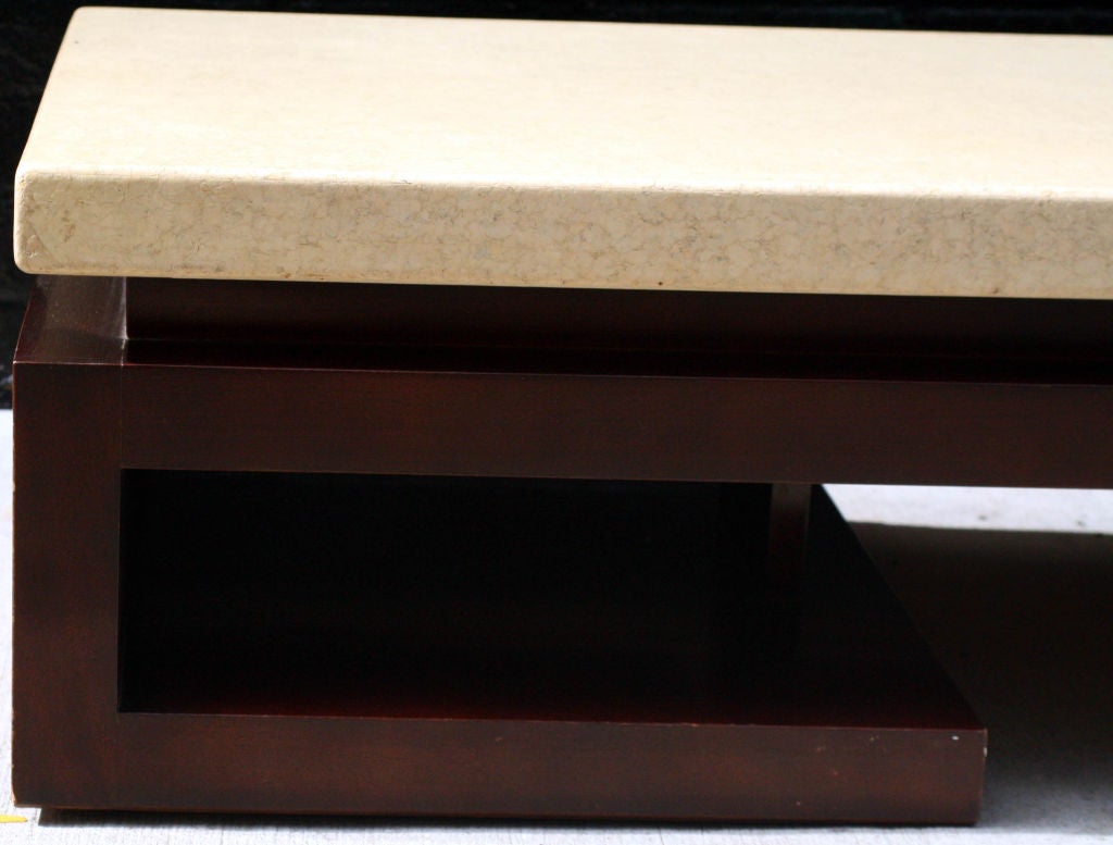 American Long Low Cork Top Display Table by Paul Frankl