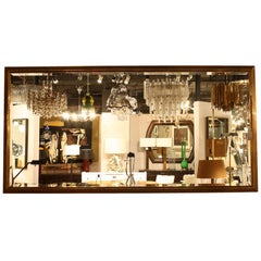 French Classic Brass Ogee Frame Bistro Mirror