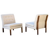 Pair of Modernist Slipper Lounge Chairs by Jens Risom