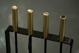 Set of Modernist Wrought Iron Fireplace Tools 2