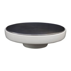 Space Age Large Low Round Cocktail Table by Steelcase