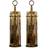 Pair of Hurricane Candle Sconces by Tommi Parzinger for Dorlyn