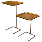 Pair of Adjustable Tray Tables by George Nelson