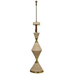 American Porcelain Hourglass Table Lamp by Gerald Thurston for Lightolier