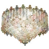 Pastel Glass Confectionery Chandelier by Seguso