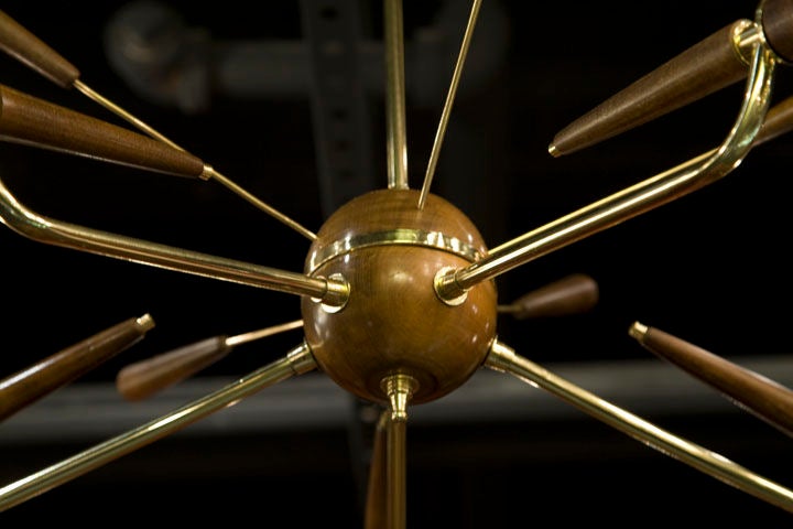 Italian “Sputnik” Chandelier In Excellent Condition In New York, NY