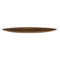 Carved Rosewood Long Boat from the Lunning Collection