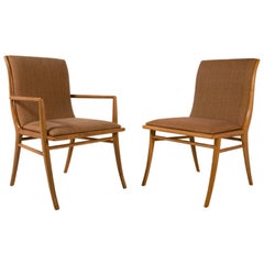 American Set of 12 Sabre Leg Dining Chairs by T.H. Robsjohn-Gibbings