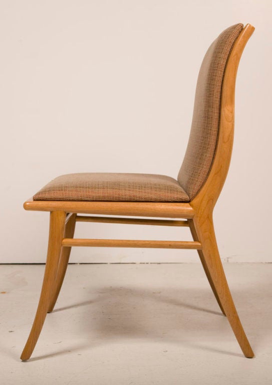 American Set of 12 Sabre Leg Dining Chairs by T.H. Robsjohn-Gibbings In Excellent Condition For Sale In New York, NY