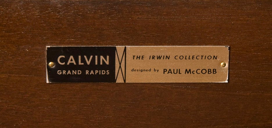 Mahogany American Fine Modern Server Cabinet by Paul McCobb for Calvin Furniture For Sale