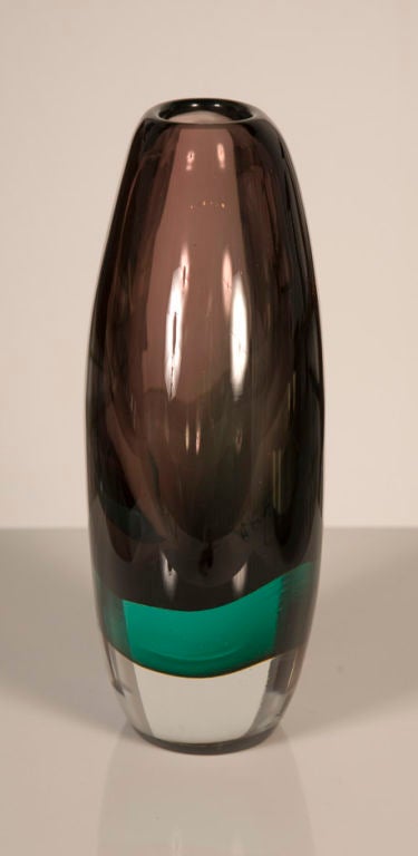 Italian Handblown Glass Vase by Salviati