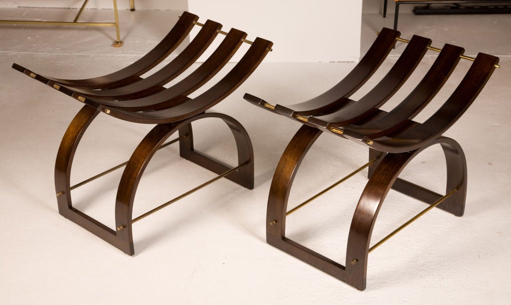Mid-Century Modern American Knights Benches by Harvey Probber For Sale
