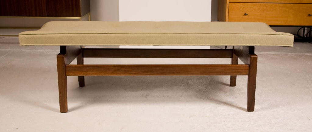 Mid-Century Modern American Four Foot Floating Upholstered Benches by Jens Risom For Sale