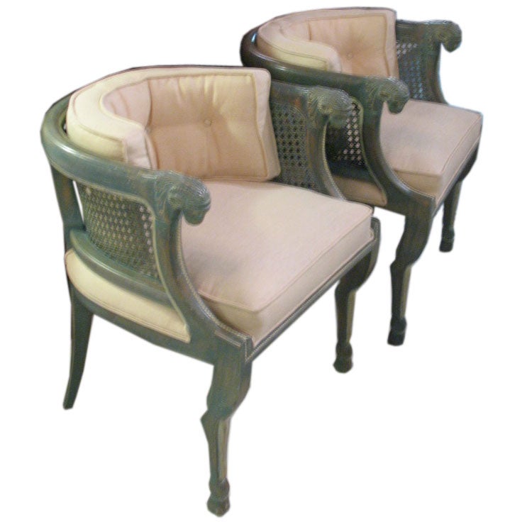 Pair of Rams Head Chairs, Tomlinson, 1950s