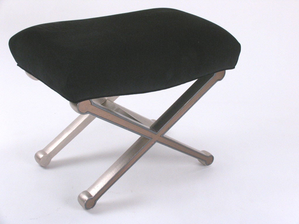 Pair of Black X Benches