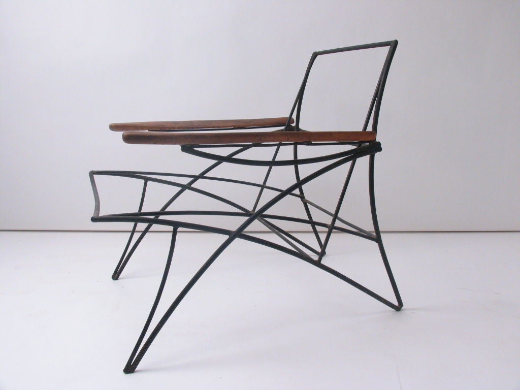 Wrought Iron Chair designed by  Allen Ditson
