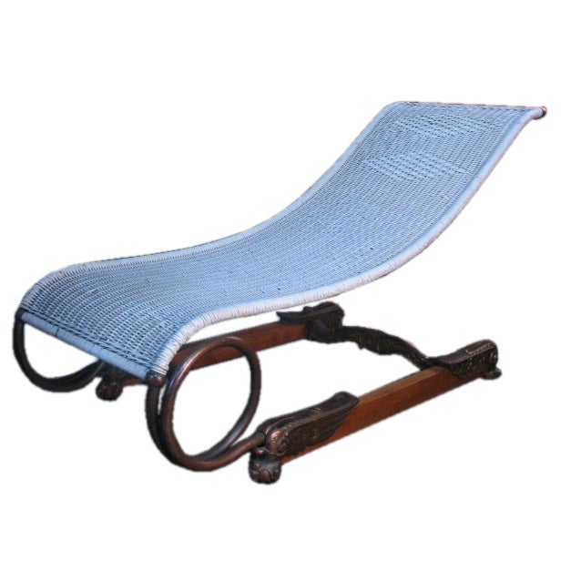 American Industrial Design Chaise, early 20th Century For Sale