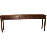 Fine Ju Mu Wood Table With Five Drawers