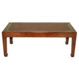 Ju Mu Wood Low Table With Hard Cane Top