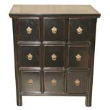 Black Lacquer Apothecary Chest