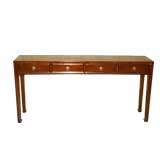 Ju Mu Wood Table With Four Drawers